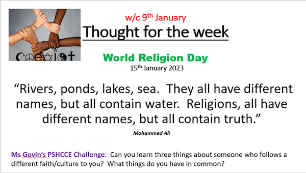 Thought for the week