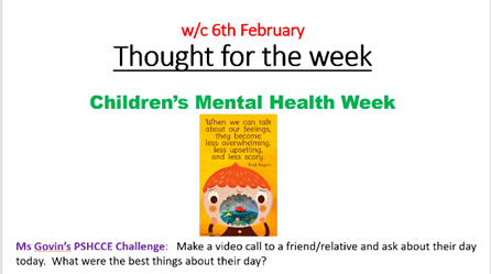 Thought for the week at Bowbrook