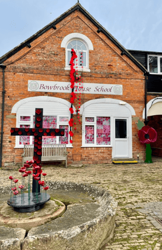 Remembrance artwork at Bowbrook